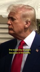 Trump Says Market Reaction to Tariffs ‘Going Very Well’