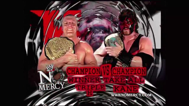 Triple H vs Kane Champion vs Champion Unification Match for the World Heavyweight & Intercontinental Championships - No Mercy 2002 20/10/02
