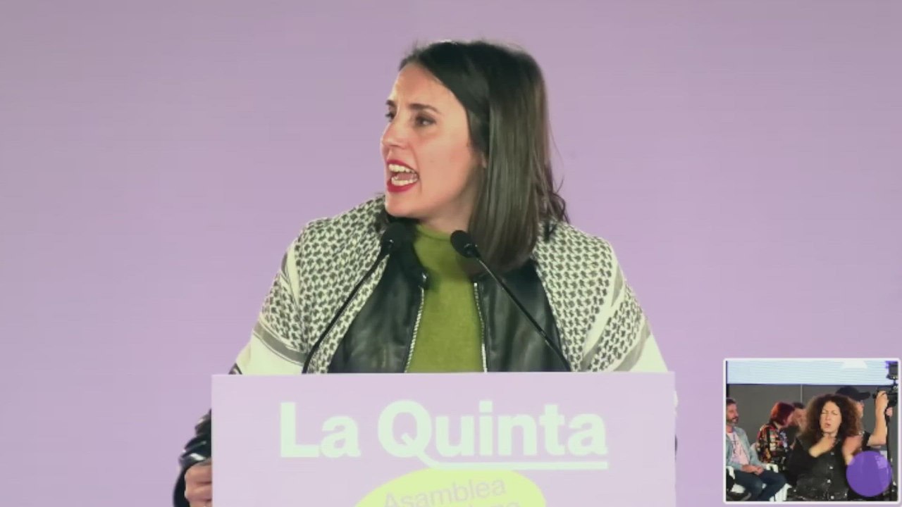 Montero pide una "izquierda valiente" y critica la "coalición de guerra" entre el PSOE y el PP