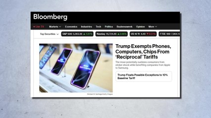 미 상호관세 부과 대상서 스마트폰·컴퓨터 등 제외 / YTN