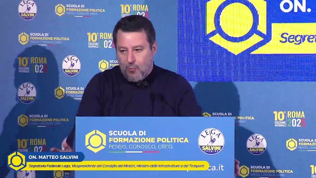 Salvini - Intervento alla Scuola di Formazione Politica della Lega (12.04.25)