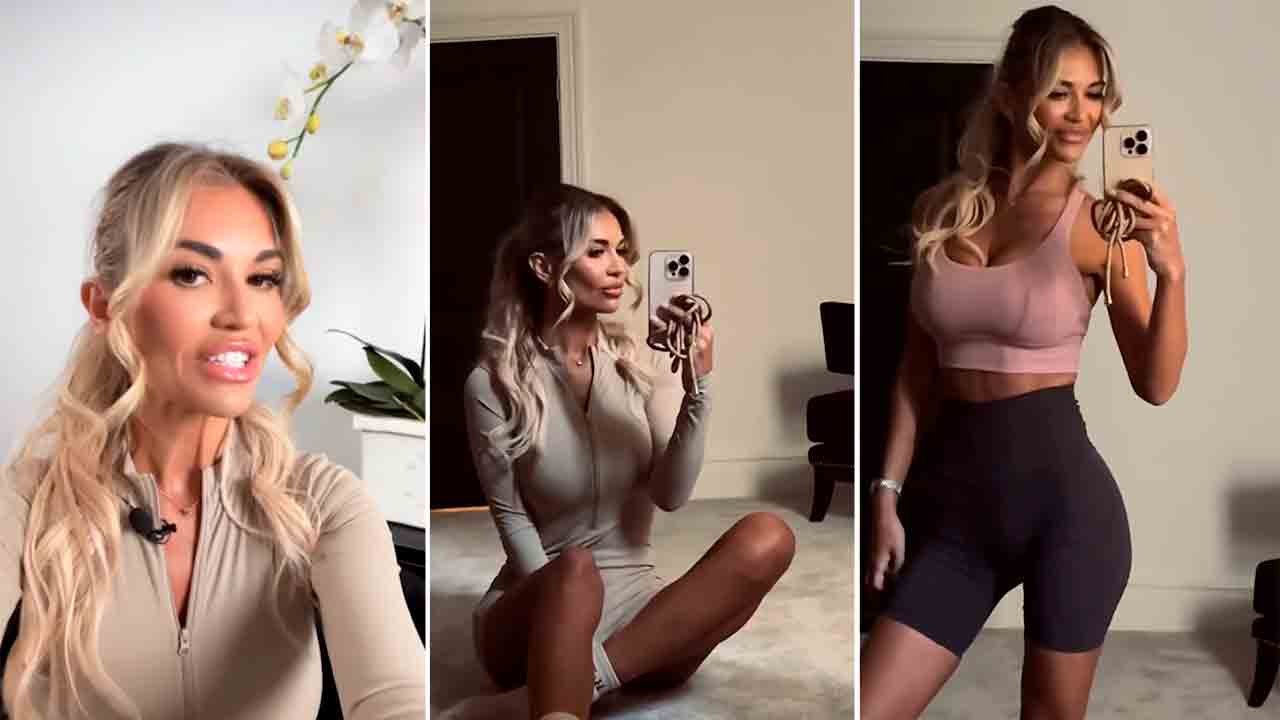 Video: Christine McGuinness esittelee treenattua vartaloaan tiukassa beigessä jumpperissa ja vihjaa uudesta projektista
