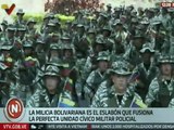 Caracas I Milicia Bolivariana marchó en perfecta unidad militar para celebrar su 16º aniversario