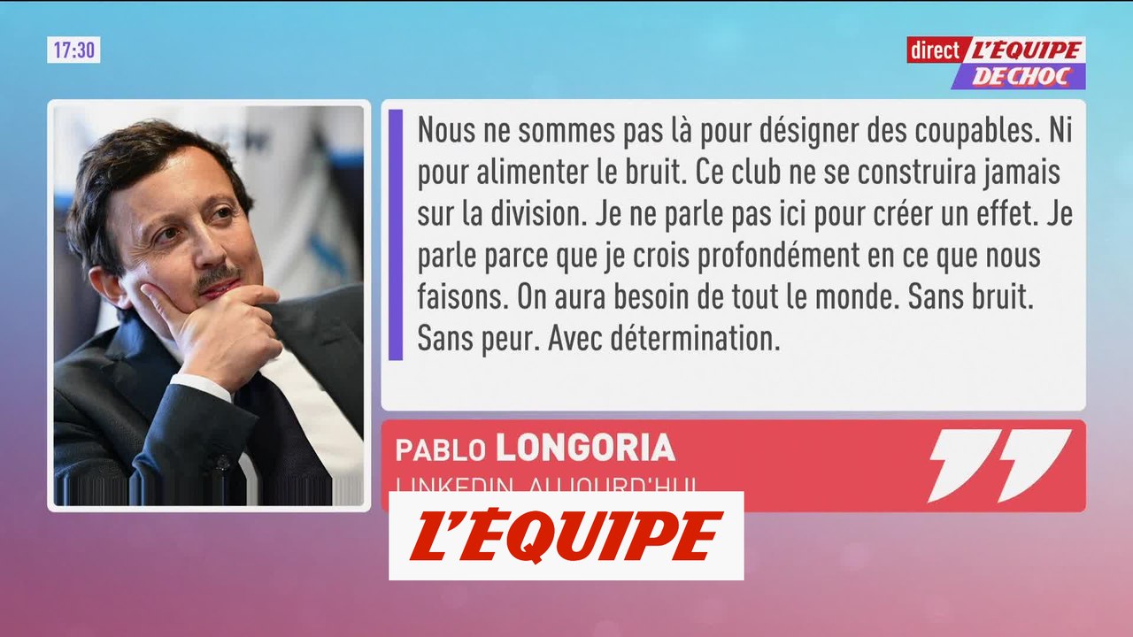 Pablo Longoria appelle à l'union sacrée autour de l'OM - Foot - Ligue 1 - OM