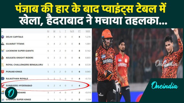 SRH vs PBKS IPL 2025: Hyderabad की तूफानी जीत, Points Table में हुआ बदलाव | वनइंडिया हिंदी