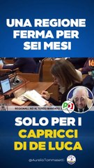 Tommasetti - Una regione ferma per sei mesi solo per i capricci di De Luca!(12.04.25)