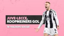 Juventus-Lecce, gol di Koopmeiners: le reazioni social