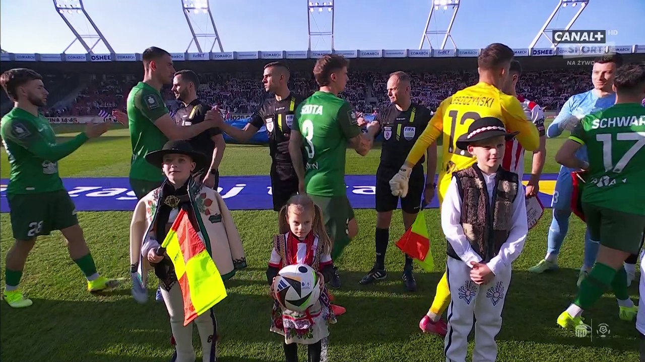 الدوري البولندي الممتاز  بكراكوفيا _سلاسك الأسبوع 28 الشوط الاول 2025-04-12