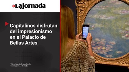 Capitalinos disfrutan del impresionismo en Bellas Artes