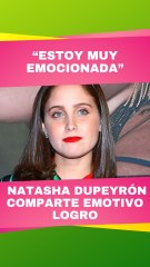 Natasha Dupeyrón recibió su certificado de preparatoria