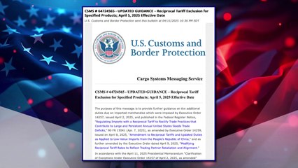 미 상호관세 부과 대상서 스마트폰·컴퓨터 등 제외 / YTN