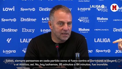 Hansi Flick: "Estoy muy orgulloso de lo que está haciendo mi equipo"