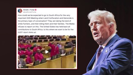 트럼프 "백인 토지몰수가 주제"...남아공 G20 정상회의 불참 시사 / YTN