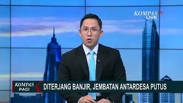 Jembatan Penghubung Antar Desa dan Sekolah di Boalemo Rusak Diterjang Banjir