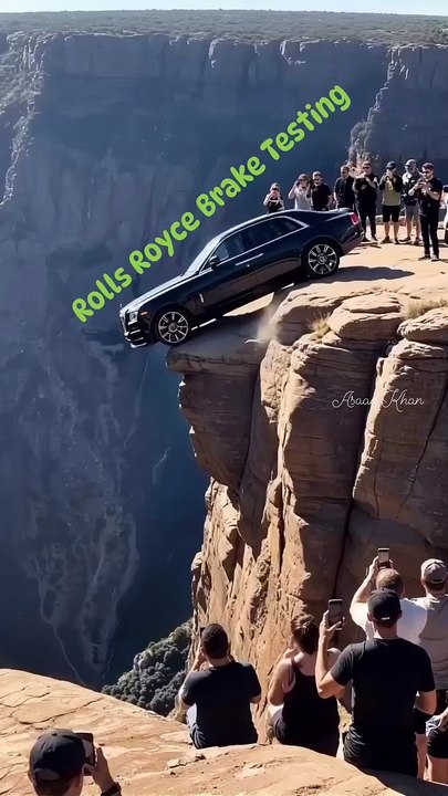 Rolls Royce car ka khatarnak brake test