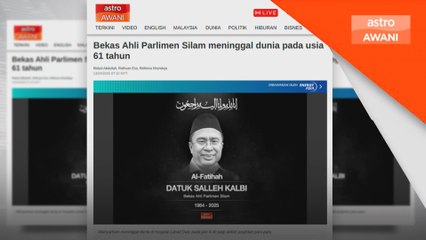 Bekas Ahli Parlimen Silam meninggal dunia