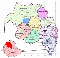 Map of Amhara Region. Peta Region Amhara. Peta Wilayah Amhara. Amhara Region Map. Map of Region of Amhara. Region of Amhara Map
