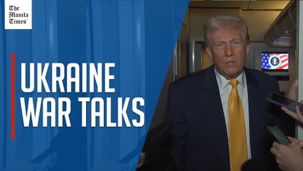 Trump says Ukraine talks may be going OK, but there is a time 'to put up or shut up'