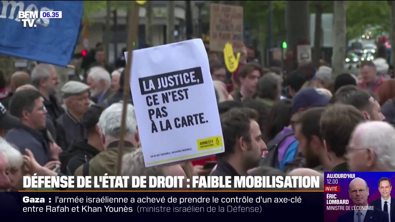 Condamnation de Marine Le Pen: de faibles mobilisations à l'appel d'ONG et syndicats pour l'"Etat de droit"