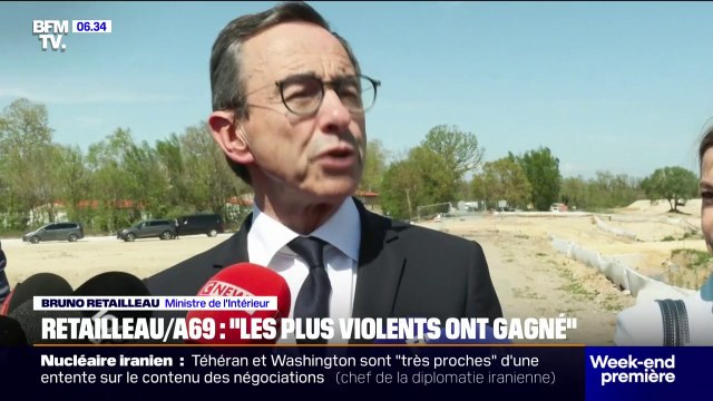 Bruno Retailleau se félicite que l'État ait fait appel de l'annulation de l'autorisation environnementale du chantier de l'A69