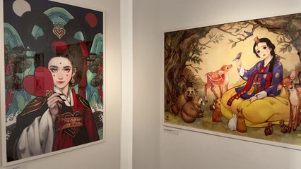 한복 입은 동화 속 주인공들...로마를 사로잡은 K-아트 / YTN