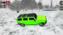 قيادة سيارة الدفع الرباعي في الثلوج ثلاثية الأبعاد