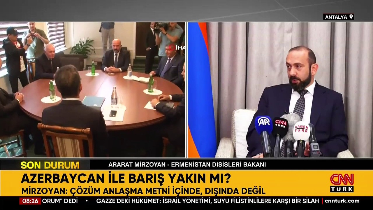 TÜRKİYE-ERMENİSTAN NORMALLEŞMESİ: Ermenistan Dışişleri Bakanı Antalya'da ''Türkiye ile tamamen normalleşmek istiyoruz''