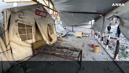 Colpito l'ospedale Battista a Gaza City, "distrutto il pronto soccorso"