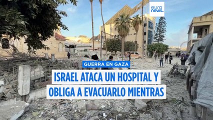 El hospital baptista Al-Ahli de Gaza fuera de servicio tras un bombardeo israelí dirigido contra él