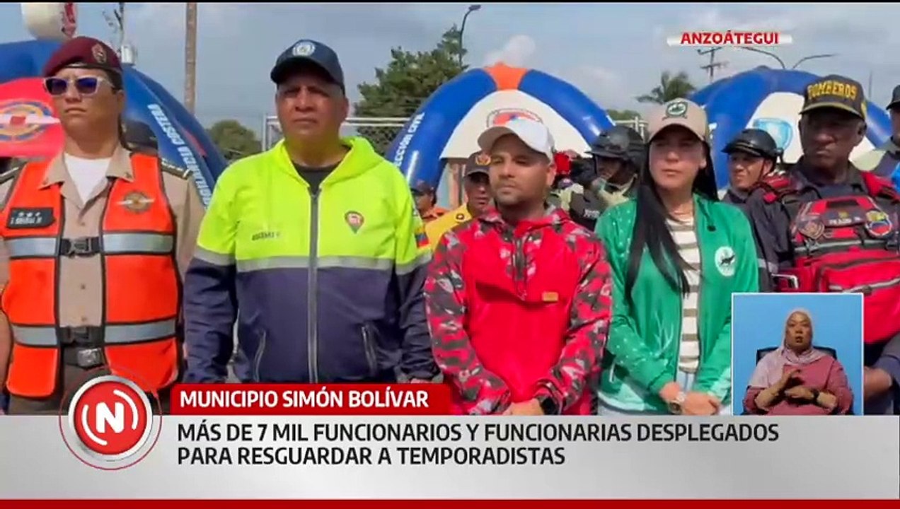 Anzoátegui | Desplegados más de 7 mil funcionarios en la entidad para esta Semana Santa Segura 2025