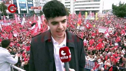 CHP Parti Meclisi Üyesi Berkay Gezgin  Millet İradesine Sahip Çıkıyor mitinginde açıklama yapıyor