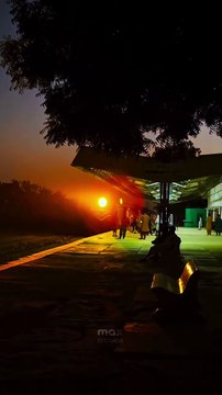 Night in the Naudero City A Train Passing Through #maxrecords #larkana #sindh