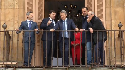 Feijóo y Mañueco, en la Semana Santa de Salamanca