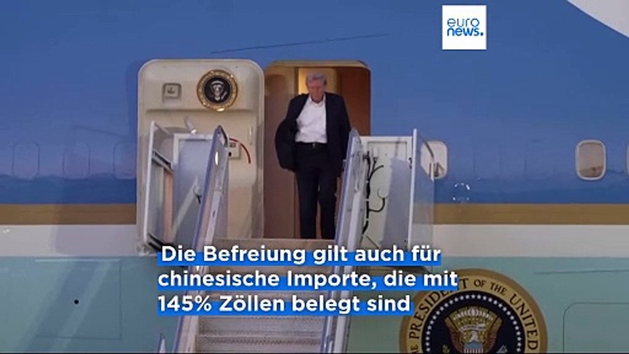 Smartphones und Computer, auch aus China, werden von Trumps neuen Zöllen befreit