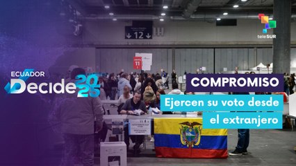 Ecuatorianos acuden a las urnas en España