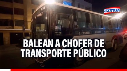 SMP: Balean a chofer de transporte público