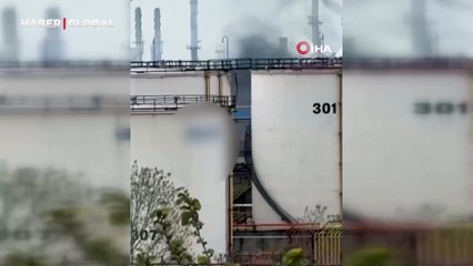 Akaryakıt dolum istasyonunda korkutan tatbikat