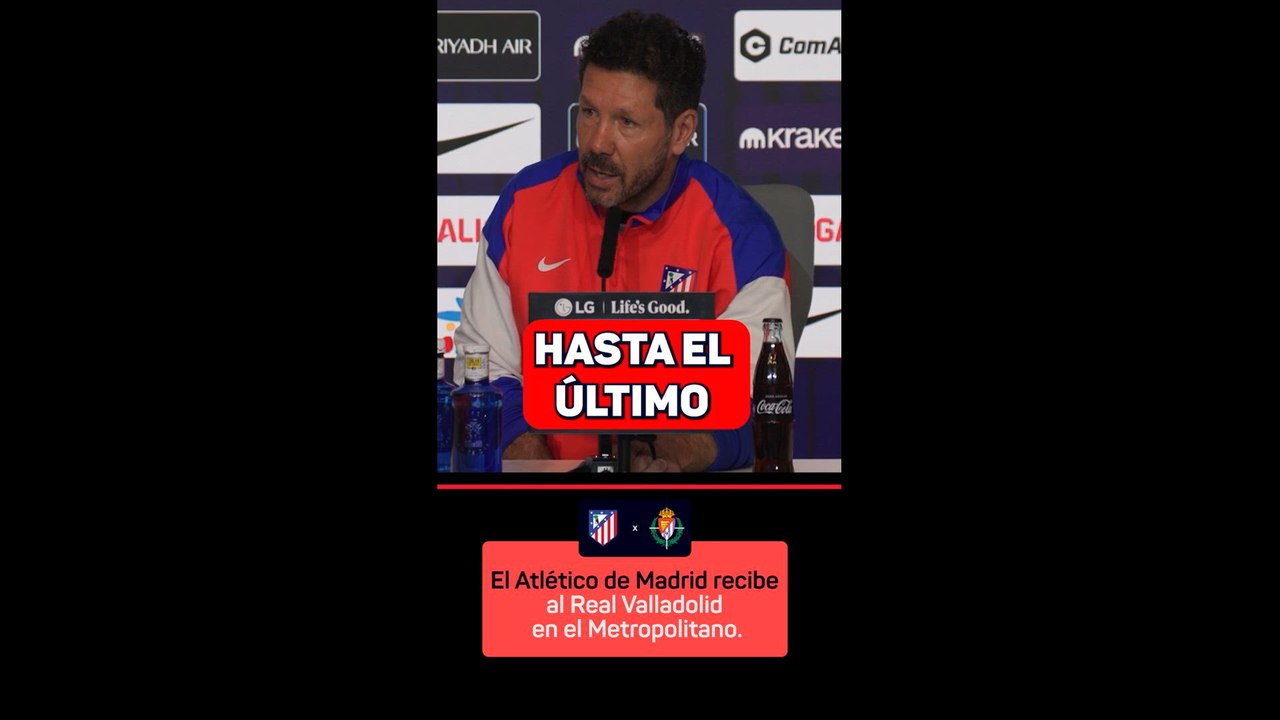 Simeone: "Seguiremos con ilusión hasta el final del campeonato"
