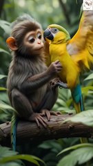 True Friendship Story–Monkey and Parrot|Jungle Cartoon for Kids|#cartoon #funny  wofuntv9