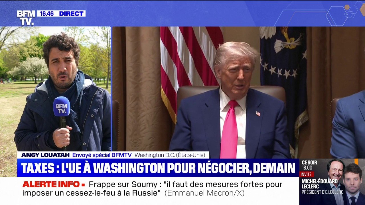 Droits de douane: une réunion est prévue demain entre l'Union européenne et l'administration Trump