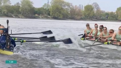 Spectacular Collision Disrupts Oxford vs Cambridge Women's Boat Race 🚣‍♀️