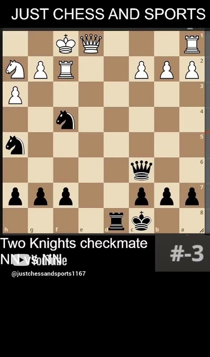 Two Knights checkmate. NN vs NN