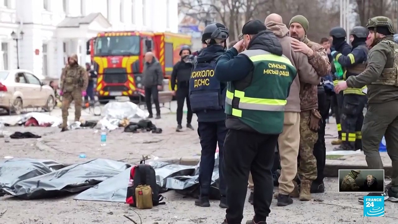 Ucrania: al menos 30 muertos en ataque con misiles rusos contra ciudad de Sumy