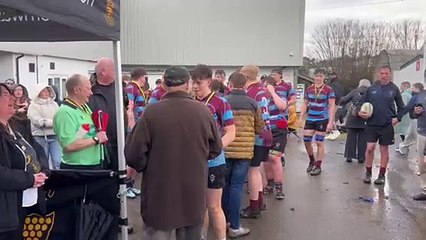 Bude Colts celebrate winning the Cornwall Colts Shield final at Hayle on Saturday, April 12.