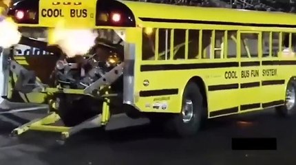 8750 horsepower in a school bus DRAG