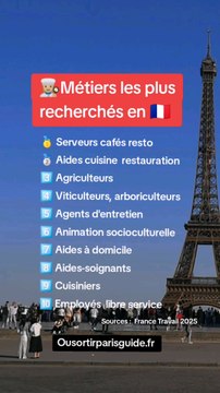 Les métiers les plus recherchés en France 🇫🇷