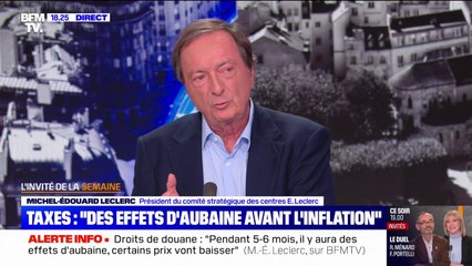 Droits de douane: pour Michel-Édouard Leclerc, "il faut une cohésion nationale"