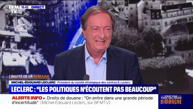 Michel-Édouard Leclerc, sur une possible candidature à la présidentielle de 2027: Je n'ai pas de désir de l'Élysée