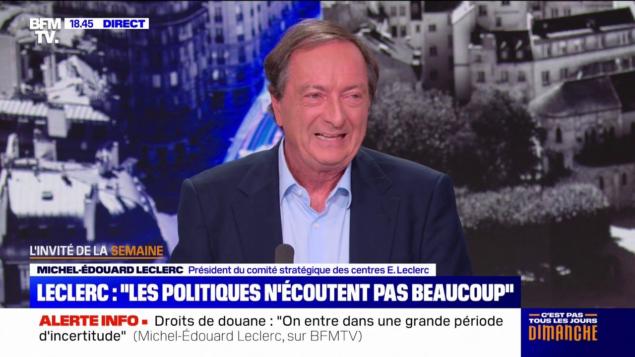 Michel-Édouard Leclerc, sur une possible candidature à la présidentielle de 2027: "Je n'ai pas de désir de l'Élysée"
