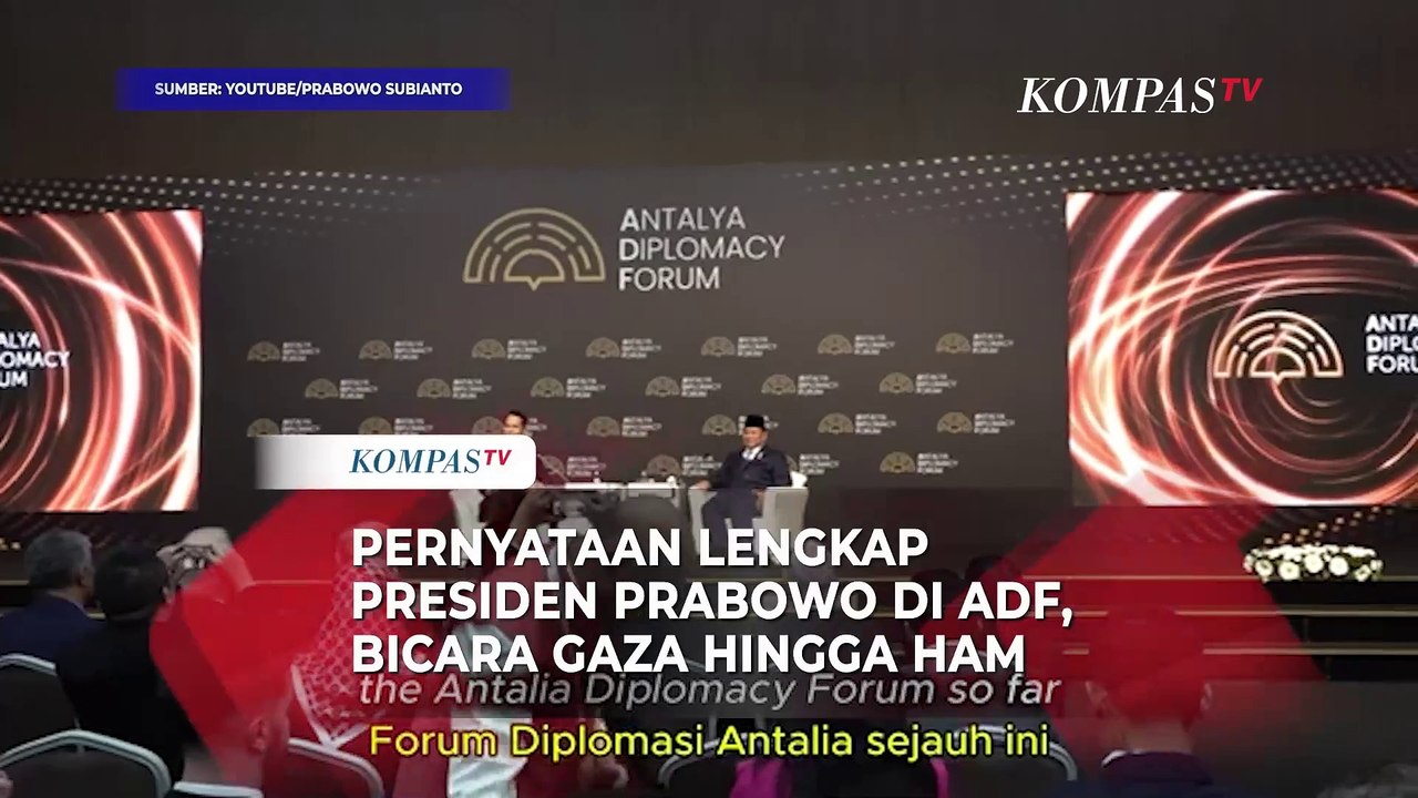 [FULL] Pernyataan Prabowo di ADF, Kritik Negara Barat Diam soal Gaza hingga Situasi Global